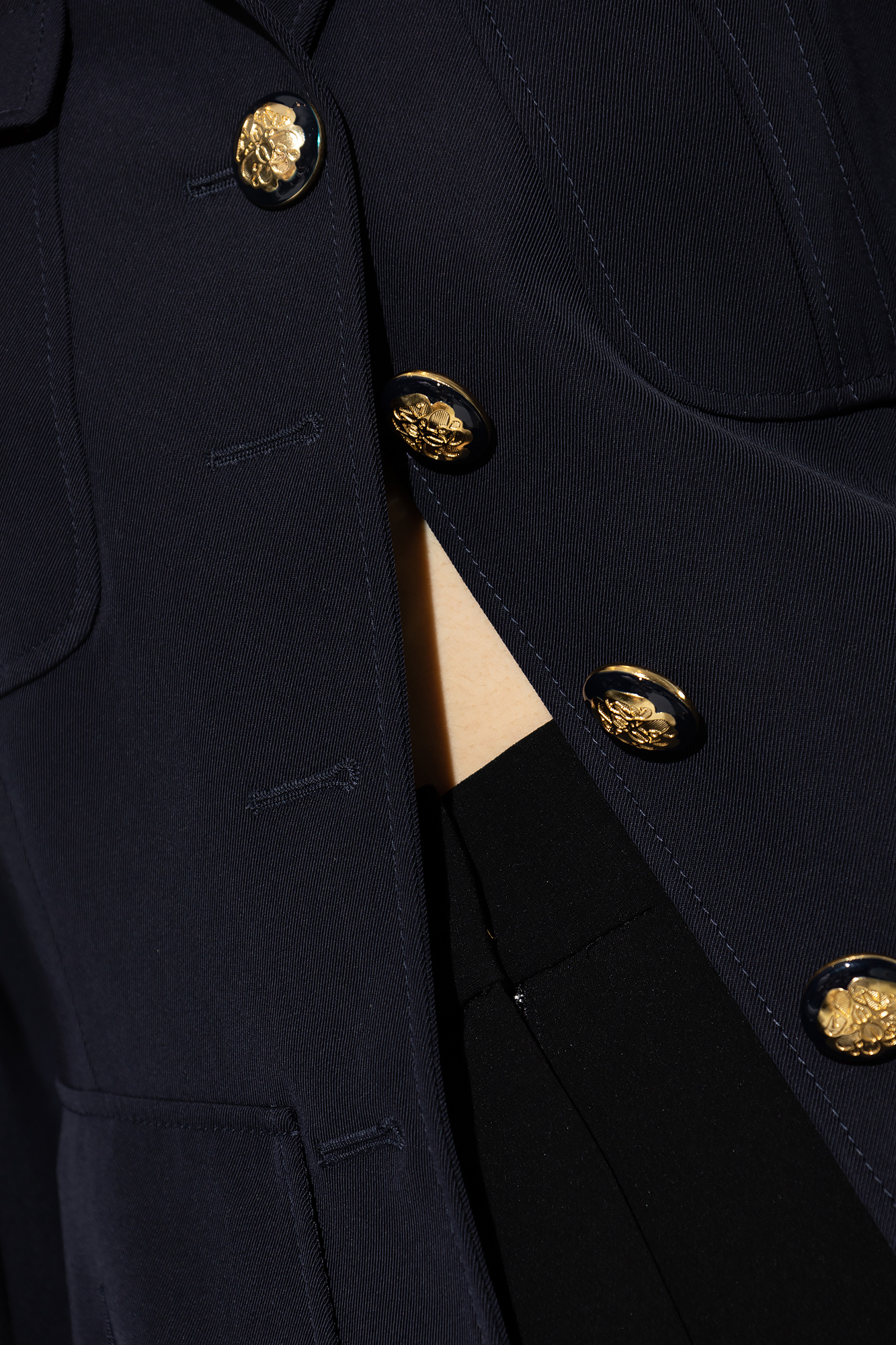 ジャケット ALEXANDER MCQUEEN Navy Blue Wool Blazer Alexander McQueen Tailored Wool Blazer in Navy — UFO No More